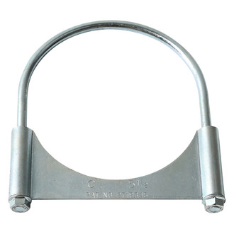 DieselTech® - Heavy Duty Guillotine Zinc Plated Exhaust Clamp (5.5" D)