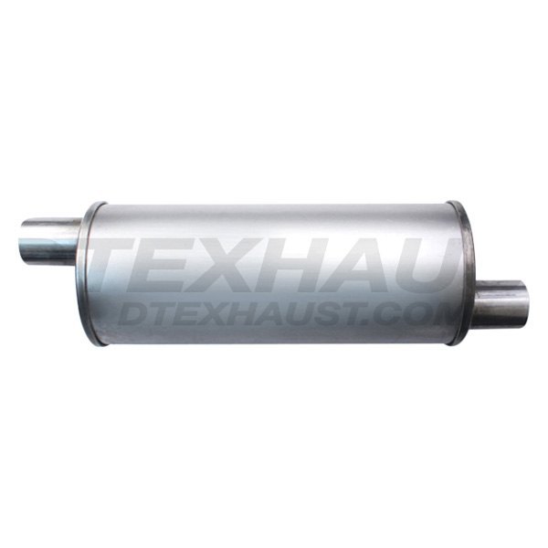 Different Trend® - Steel Round Gray Exhaust Muffler
