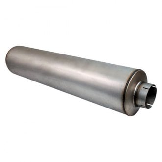 Different Trend® - Diesel Series Round Gray Exhaust Muffler