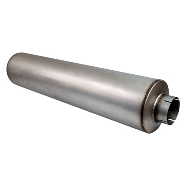 Different Trend® - Diesel Series Aluminized Steel Round Gray Exhaust Muffler