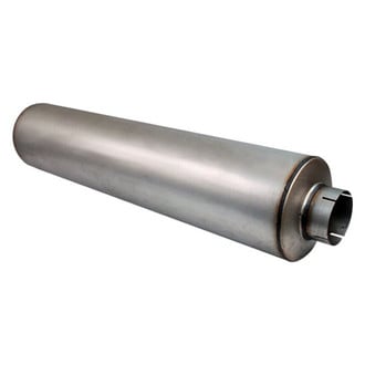 Different Trend® - Diesel Series Aluminized Steel Round Gray Exhaust Muffler (5" Center ID, 5" Center OD, 48" Length)