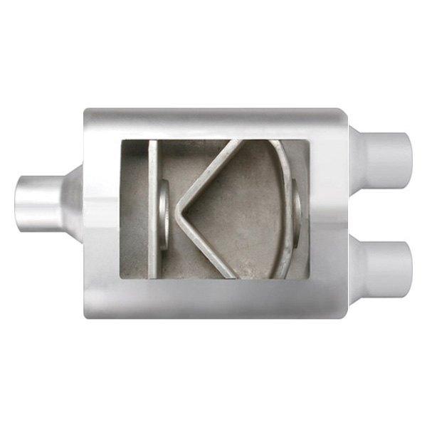 Different Trend® - Flowsound Series Aluminized Steel Oval Gray Exhaust Muffler