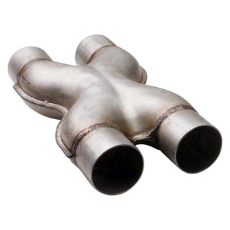 Different Trend® - Aluminized X-Pipe (3" Inlet, 3" Outlet, 13" Overall Length)