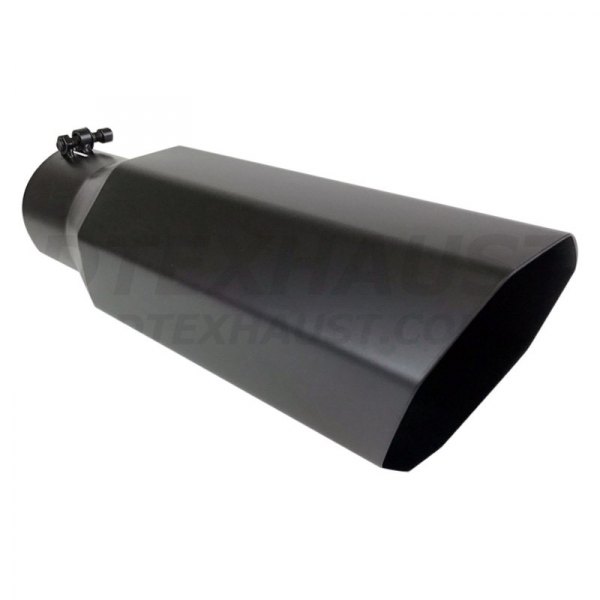 Exhaust Tip 214123 Truck Angled Octagon Polished 18 inch Bolt-On 4 In 6 Out