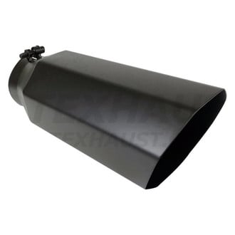 Different Trend® BQ8-5615BK - Black Powder Coated Series Octagon Slant Cut Exhaust Tip (5" Inlet, 6" Outlet, 15" Length)