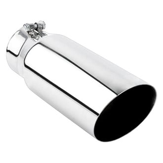 Different Trend® - Diesel Series Round Angle Cut Bolt-On Exhaust Tip (3.5" Inlet, 4.5" Outlet, 12" Length)