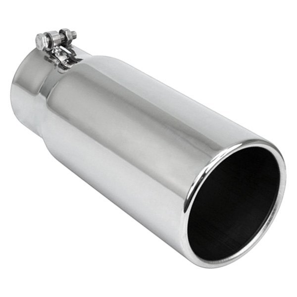 Different Trend® - Diesel Series Pencil Round Rolled Edge Straight Cut Exhaust Tip