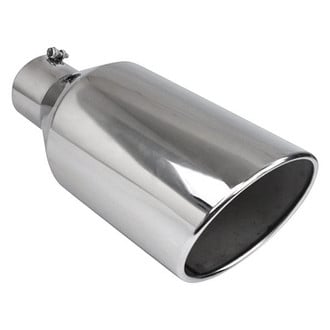 Different Trend® - Diesel Series Round Rolled Edge Angle Cut Bolt-On Exhaust Tip (4" Inlet, 7" Outlet, 18" Length)