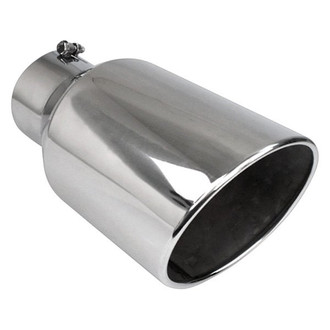 Different Trend® - Diesel Series Round Rolled Edge Angle Cut Bolt-On Exhaust Tip (5" Inlet, 7" Outlet, 15" Length)