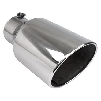 Different Trend® - Diesel Series Oval Rolled Edge Angle Cut Bolt-On Exhaust Tip (5" Inlet, 8" Outlet, 15" Length)