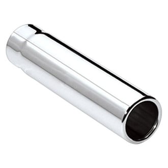 Different Trend® - Hi-Polished Series Stainless Steel Pencil Round Straight Cut Exhaust Tip (2.25" Inlet, 2.5" Outlet, 10" Length)
