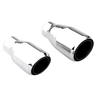 Different Trend® - Hi-Polished Series Stainless Steel Domed Double Layer Straight Cut Exhaust Tip (2.25" Inlet, 4" Outlet, 8.25" Length)