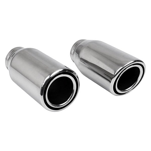 Different Trend® - Hi-Polished Series Stainless Steel Round Double Layer Straight Cut Exhaust Tip