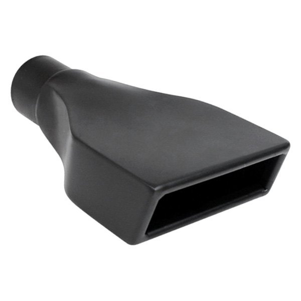 Different Trend® - Black Powder Coated Series Camaro Style Rectangular Rolled Edge Straight Cut Exhaust Tip