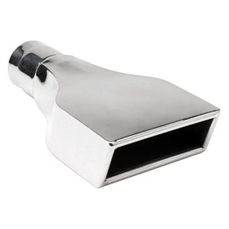 Different Trend® - Hi-Polished Series Stainless Steel Camaro Style Rectangular Straight Cut Exhaust Tip (2.25" Inlet, 10" Length)