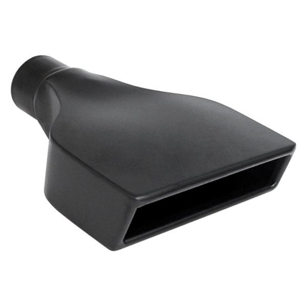 Different Trend® - Black Powder Coated Series Camaro Style Rectangular Rolled Edge Straight Cut Exhaust Tip