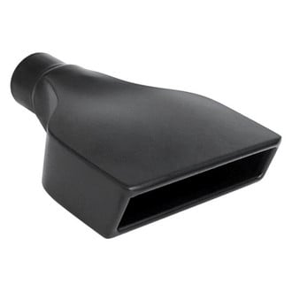 Different Trend® - Black Powder Coated Series Camaro Style Rectangular Rolled Edge Straight Cut Exhaust Tip (2.25" Inlet, 10" Length)
