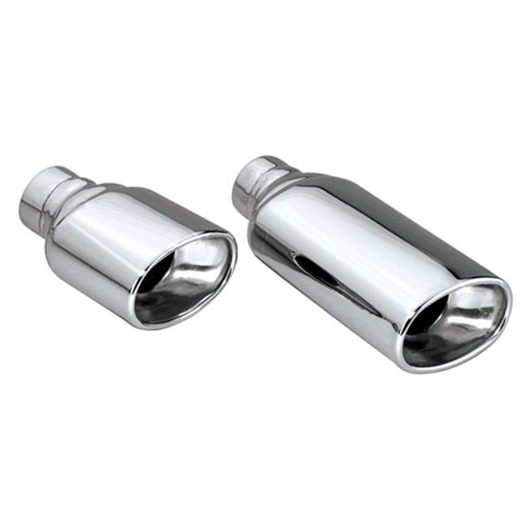 Different Trend® - Hi-Polished Series Stainless Steel Soft Square Oval Straight Cut Double-Wall Exhaust Tip