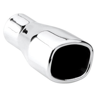 Different Trend® - Hi-Polished Series Stainless Steel Soft Rectangular Straight Cut Double-Wall Exhaust Tip (2.25" Inlet, 7" Length)