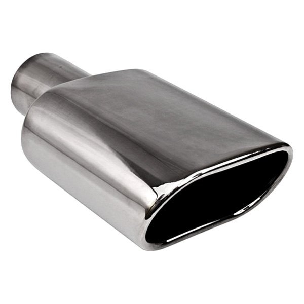 Different Trend® - Black Chrome Series Oval Rolled Edge Angle Cut Exhaust Tip
