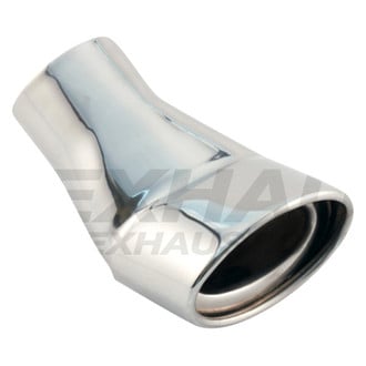 Different Trend® - Hi-Polished Series Stainless Steel Oval Turn-Up Angle Cut Exhaust Tip