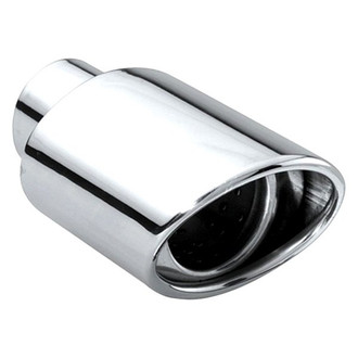 Different Trend® - Hi-Polished Series Stainless Steel Oval Angle Cut Exhaust Tip (2.25" Inlet, 7" Length)