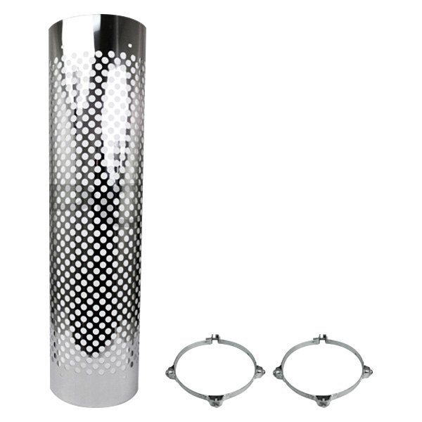 Different Trend® - Stainless Steel Hi-Polished Circle Design 180 Degree Heat Shield