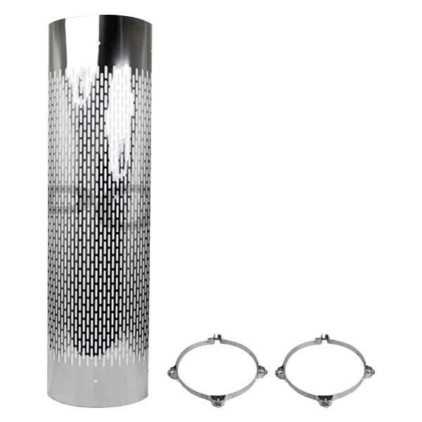 Different Trend® - Stainless Steel Hi-Polished Vertical Slot Design 180 Degree Heat Shield