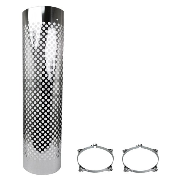 Different Trend® - Stainless Steel Hi-Polished Circle Design 270 Degree Heat Shield