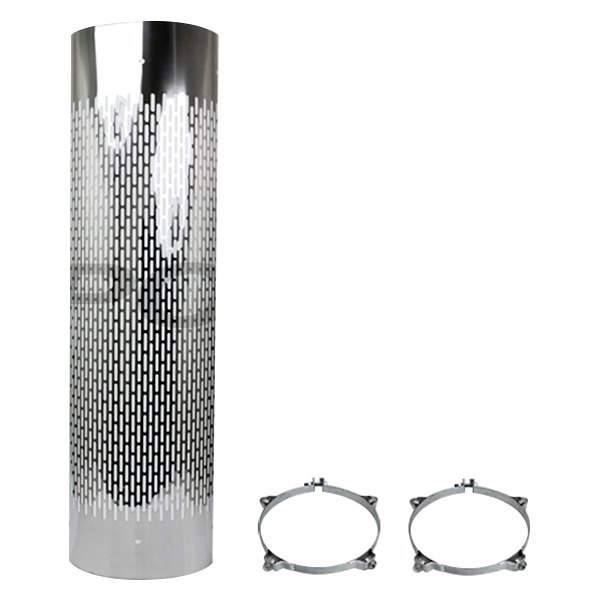 Different Trend® - Stainless Steel Hi-Polished Vertical Slot Design 270 Degree Heat Shield