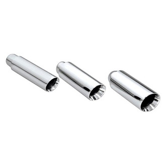 Different Trend® - Hi-Polished Series Stainless Steel Round Angle Cut Double-Wall Exhaust Tip (2.25" Inlet, 3.5" Outlet, 12" Length)