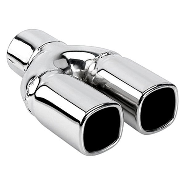 Different Trend® - Hi-Polished Series Stainless Steel Square Straight Cut Dual Exhaust Tip