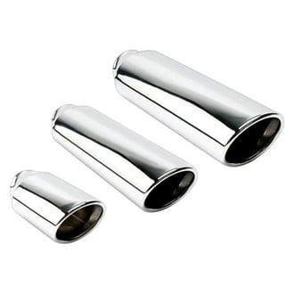Different Trend® - Hi-Polished Series Stainless Steel Oval Double-Wall Exhaust Tip