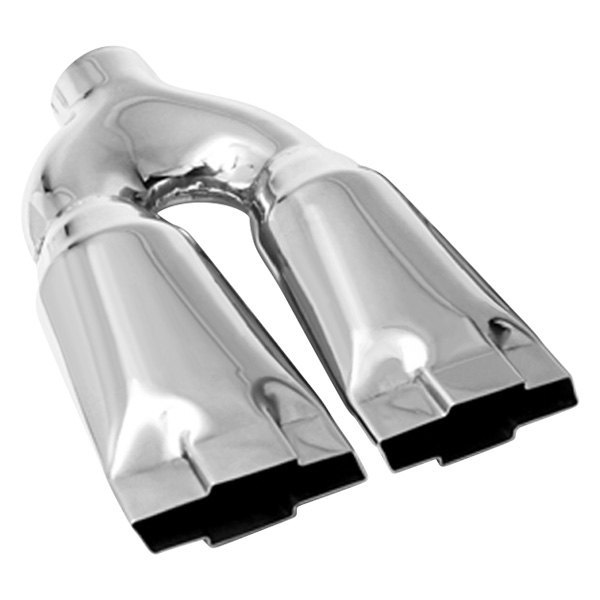 Different Trend® - Hi-Polished Series Stainless Steel Bow Tie Style Straight Cut Dual Exhaust Tip