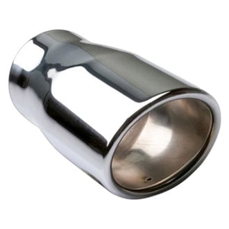 Different Trend® - Hi-Polished Series Stainless Steel Oval Rolled Edge Straight Cut Exhaust Tip (2.25" Inlet, 5.7" Length)