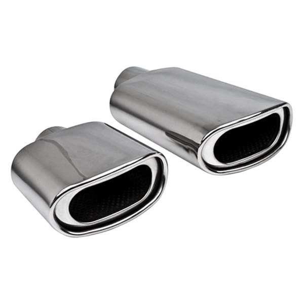 Different Trend® - Hi-Polished Series Stainless Steel Screamer Oval Straight Cut Exhaust Tip