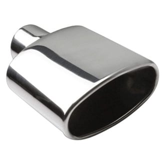 Different Trend® - Hi-Polished Series Stainless Steel Oval Straight Cut Exhaust Tip (2.25" Inlet, 9.4" Length)