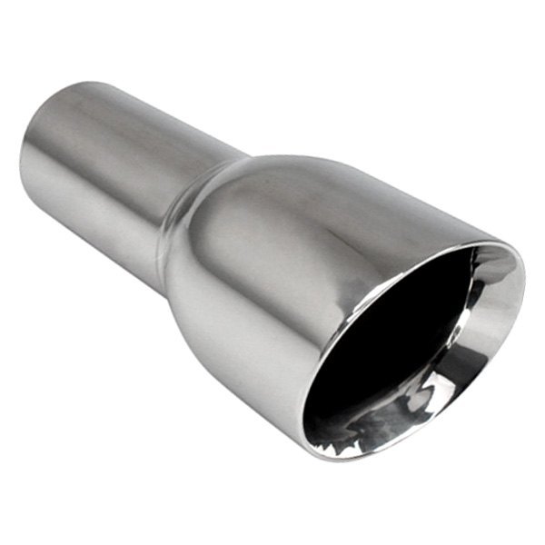 Different Trend® - Hi-Polished Series Stainless Steel Oval Angle Cut Double-Wall Exhaust Tip