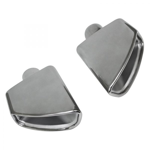 Different Trend® - Hi-Polished Series Passenger Side Stainless Steel Crescent Radiused Angle Cut Double-Wall Exhaust Tip