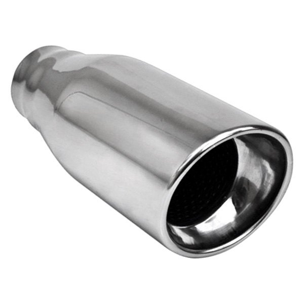 Different Trend® - Hi-Polished Series Stainless Steel Round Resonated Angle Cut Exhaust Tip