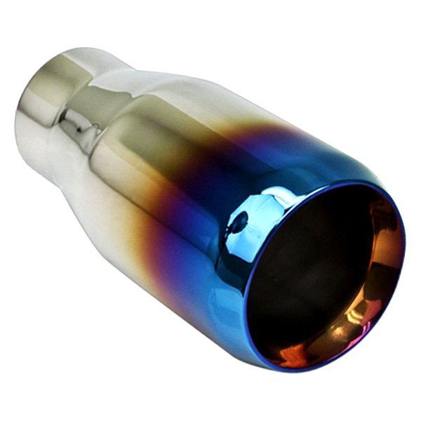 Different Trend® - Blue Flame Series Domed Straight Cut Double-Wall Exhaust Tip