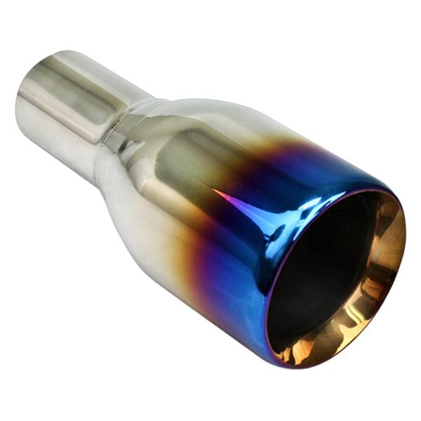 Different Trend® - Blue Flame Series Round Straight Cut Double-Wall Exhaust Tip