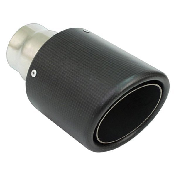 Different Trend® - Carbon Fiber Series Round Double Layer Rolled Edge Angle Cut Exhaust Tip