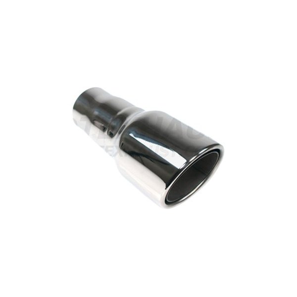 Different Trend® - Hi-Polished Series Stainless Steel Round Double Layer Rolled Edge Angle Cut Exhaust Tip