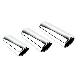 Different Trend® - Texas Series Round Rolled Edge Angle Cut Exhaust Tip (2.25" Inlet, 3" Outlet, 12" Length)