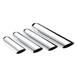 Different Trend® - Texas Series Round Angle Cut Exhaust Tip (2.25" Inlet, 3" Outlet, 18" Length)