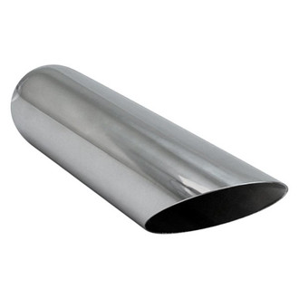 Different Trend® - Texas Series Round Angle Cut Exhaust Tip (2.25" Inlet, 3.5" Outlet, 12" Length)