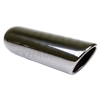 Different Trend® - Black Chrome Series Round Rolled Edge Exhaust Tip