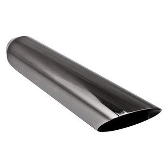 Different Trend® - Black Chrome Series Round Angle Cut Exhaust Tip (2.25" Inlet, 4" Outlet, 18" Length)