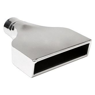 Different Trend® - Hi-Polished Series Stainless Steel Camaro Style Rectangular Straight Cut Exhaust Tip (2.5" Inlet, 10" Length)